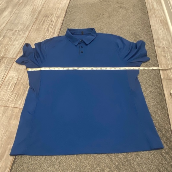 Lululemon Men's Evolution Short-Sleeve Polo Shirt, Blue 16438 - Picture 7 of 9
